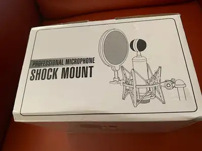 Black Plastic Microphone Shock Mount Stand Holder, View more