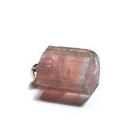 Bi-Color (Blue Cap/Pink) Tourmaline Crystal Pendant/925 Pure