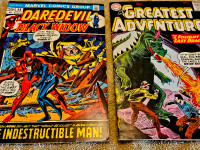 DareDevil & Black Widow Comic 1972 and  1961 Greatest Adventure