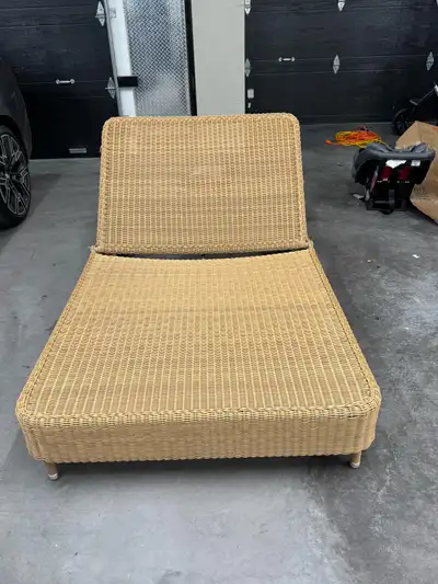 Chaise de jardin double en rotin , View more