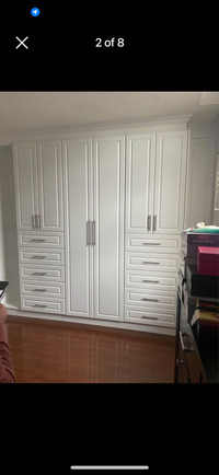 Brand new custom made cabinets, closets, cupboard and bench for 