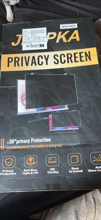 Brand new never opened 19 inch privacy screen cover, accidentally purchased thinking it was for a tv...