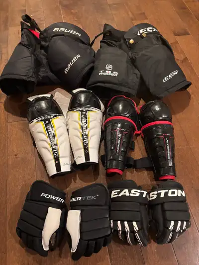 Youth Size Hockey Protective Gear Only $5 to $8 Each Piece, View more