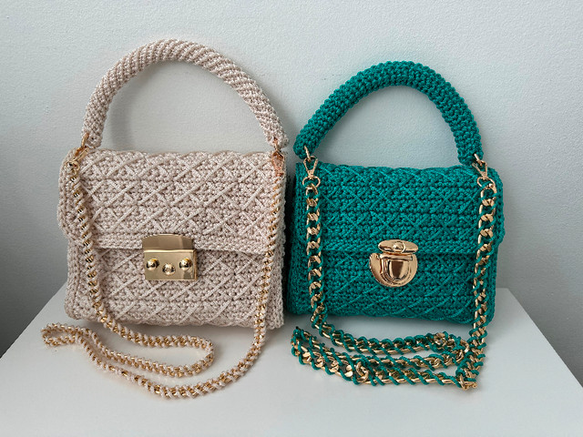 Crossbody bag / crochet handbag / handmade tote bag / purse in Women's - Bags & Wallets in Hamilton