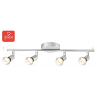 Globe Electric Payton 4-Light Matte Silver Track Lighting Kit