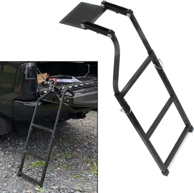 Brand NEW in box. Wocch Universal Tailgate Ladder for Pickup Truck Accessories Upgrade 5 Heights Ext...