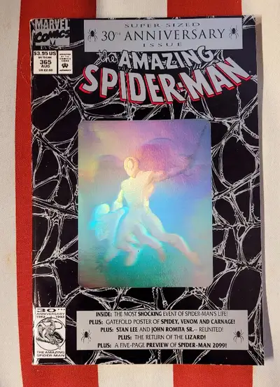 Amazing Spiderman comic no. 365 - hologram cover, View more