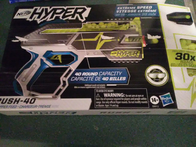 new nerf hyper rush gun in Toys & Games in Summerside