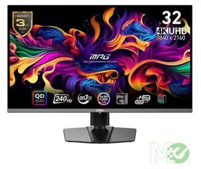 MPG 321URX 4K QD-OLED 32in Gaming Monitor w/ 240Hz 0.03ms, View more