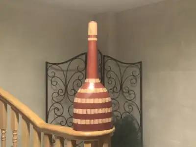 wooden decor vase, View more