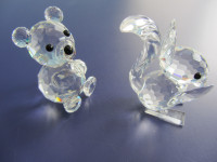 Swarovski Crystal Bear or Squirrel Figurine