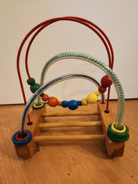 Wooden Bead & Ball Baby Toy