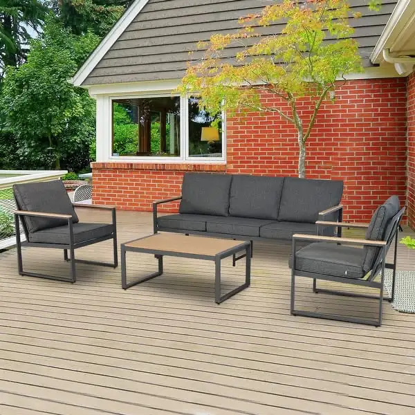 Luxury 5pc patio furniture dining set in Dining Tables & Sets in Markham / York Region - Image 3