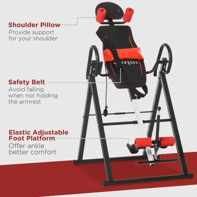 Folding Inversion Table, 20°/40°/60° Adjustable, with Safety Bel in Health & Special Needs in Markham / York Region - Image 6