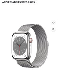 Apple Series 8 - Silver Stainless Steel Case 45mm **BRAND NEW**