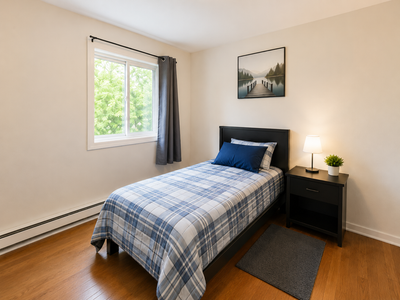 $650 Furnished Room for Rent – Close to Downtown Ottawa Address: 2 Imp. des Lilas, Gatineau, QC J9A...