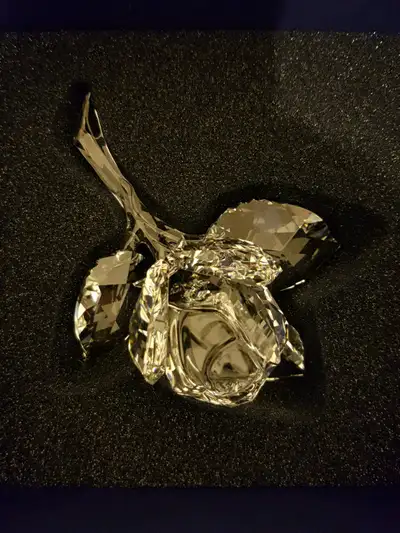 Rare swarovski crystal rose, View more