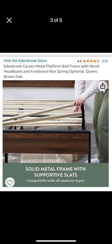 Queen bed frame in Beds & Mattresses in St. Catharines - Image 2