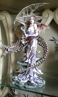 Skeleton Dragon with Gothic Fairy