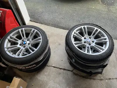 Set of BMW Style 270 18x8 5x120 ET20 with Michelin Pilot Alpin PA4 tires Set of 4 BMW Style 270 whee...
