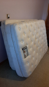 Double boxing spring and mattress set x 2