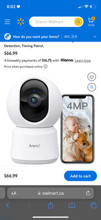 Arenti P2Q Smart Indoor Pan Tilt Camera