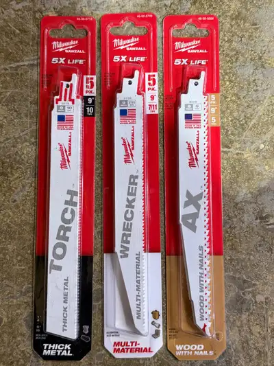 Milwaukee Sawzall Blade 5pcs in Pack, View more