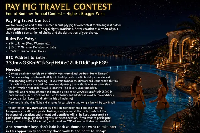 Pay Pig Travel Contest