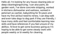 Looking for work