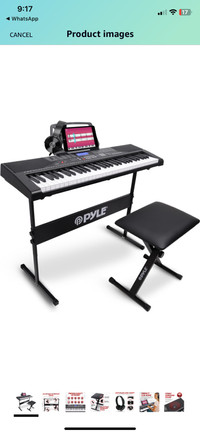 Pyle 61 Keys Digital Electronic Piano Keyboard