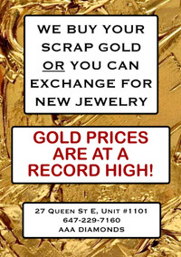 BUYING USED/SCRAP GOLD
