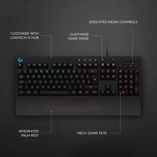 Logitech G213 Prodigy Gaming Keyboard in Mice, Keyboards & Webcams in Mississauga / Peel Region - Image 7