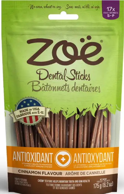 Zoe Dental Sticks for Small Dog x 3 - Cinnamon Flavor, View more