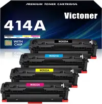 NEW: 4 Pack Toner Cartridges for HP 414A 414X