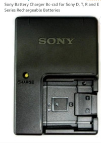 Sony BC-CSD - Battery charger - black -