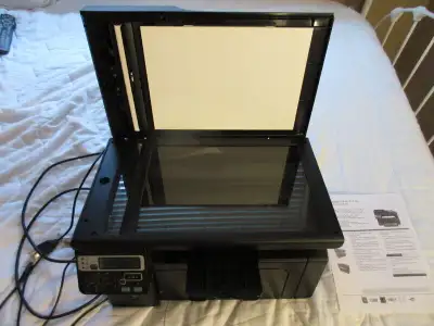 Wireless HP Laserjet Pro M1217nfw all in one printer, 2 cartridg, View more