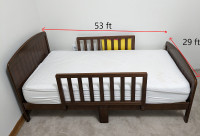 Toddler /baby bed with foam mattress in great condition