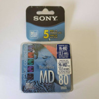 Sony Minidisc 5 Pack 80 Min -Sealed