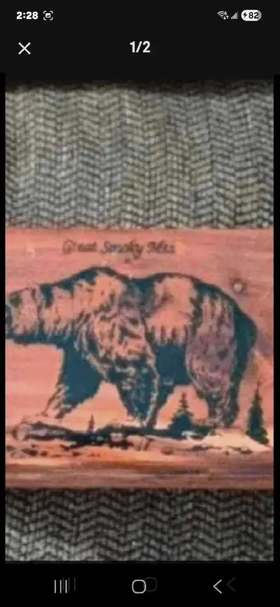 Wood Bear Box, View more