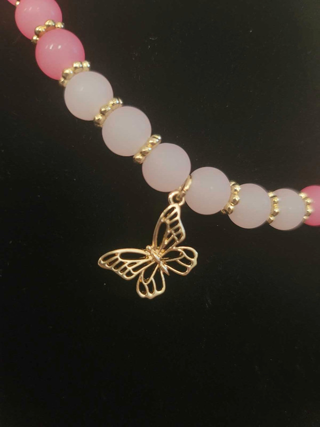 Pink Ombre Butterfly Necklace  in Jewellery & Watches in Brandon - Image 3