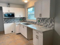 Kitchen cabinets before and after