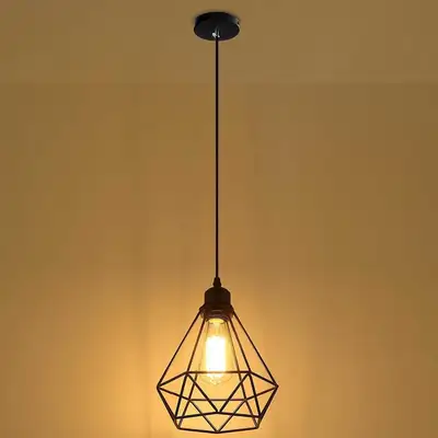 NEW Lightess Geometric Hanging Pendant Light lamp BLACK, View more