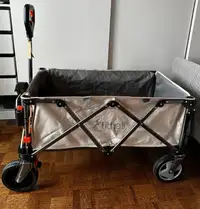 Litheli Electric Fold Camping Wagon With Telescoping Handle