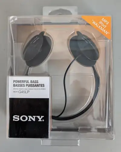 Sony MDR-G45LP Lightweight Wired Behind Neck Stereo Headphone, View more