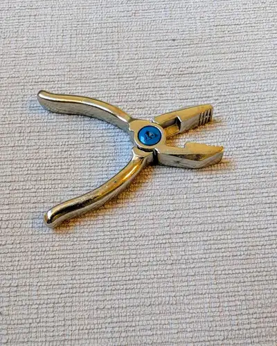 Miniature Pliers with Blue Detail, View more