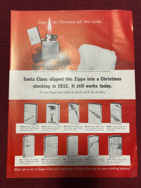 1963 Zippo for Christmas Original Ad