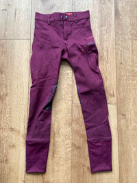 Kids Riding Breeches (Size 12) 4-Seasons Elation Red Label Sport