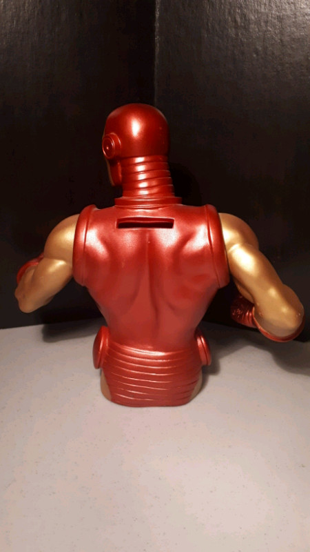 Iron Man Bust Piggy Bank Marvel Super Hero in Toys & Games in Saint John - Image 2