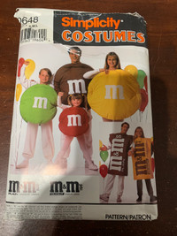 Patron pour faire costume d’Halloween M&M