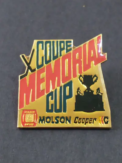 Beautiful Memorial Cup 1987 dated large lapel pin, View more